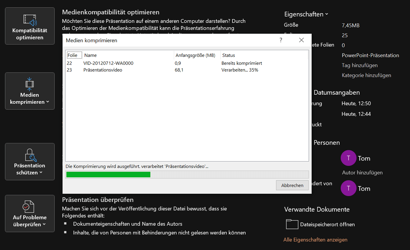 Comprimeer media zoals video's en audio