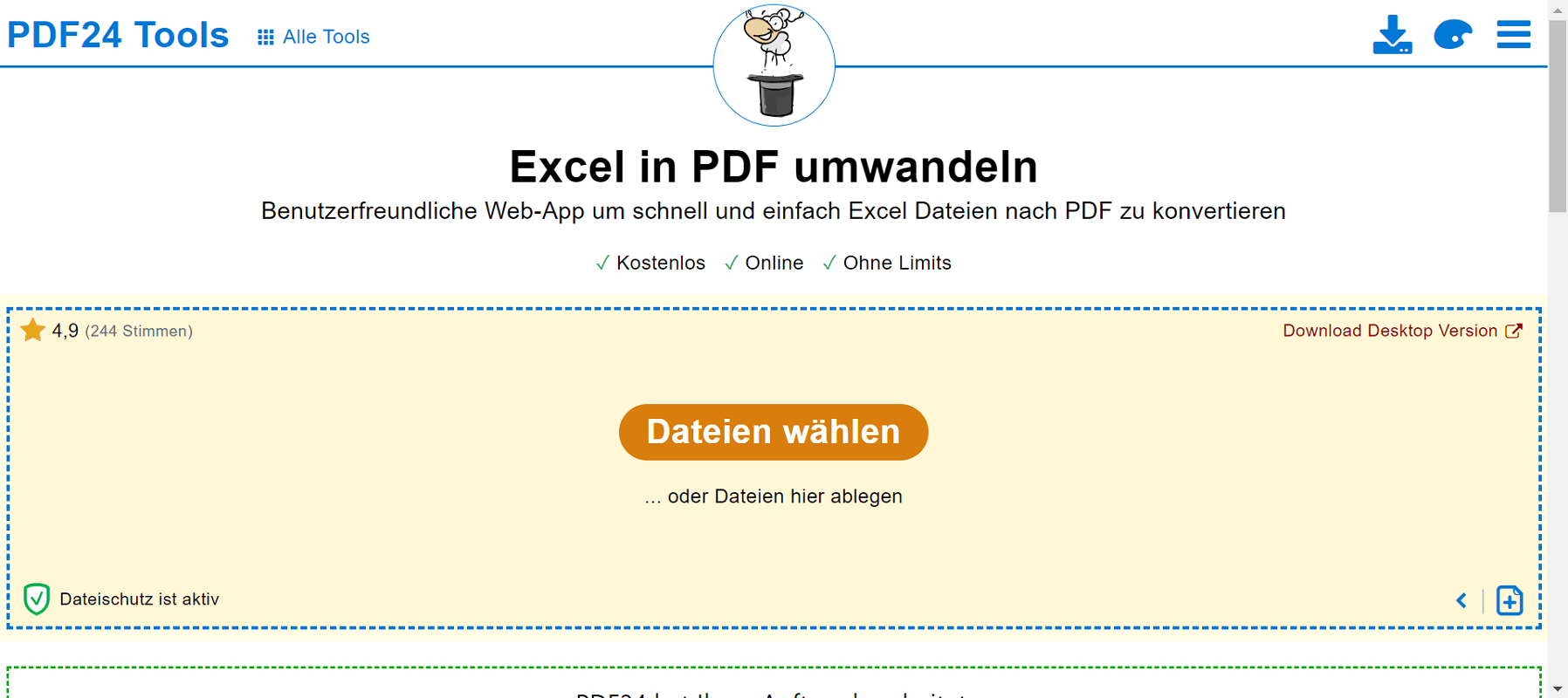 Online converter om Excel naar PDF te converteren