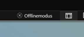 Offlinemodus ingeschakeld in Outlook