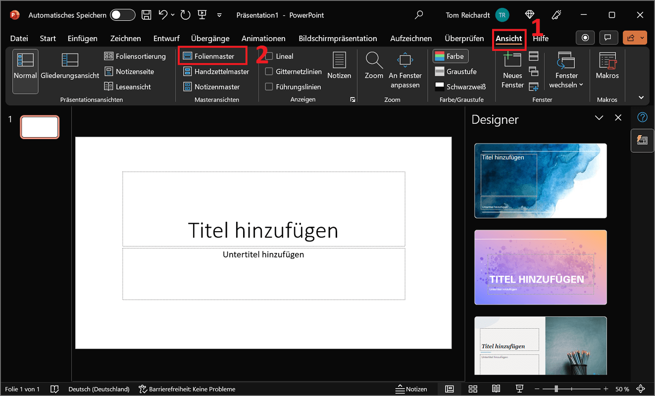 Open PowerPoint-diamodel