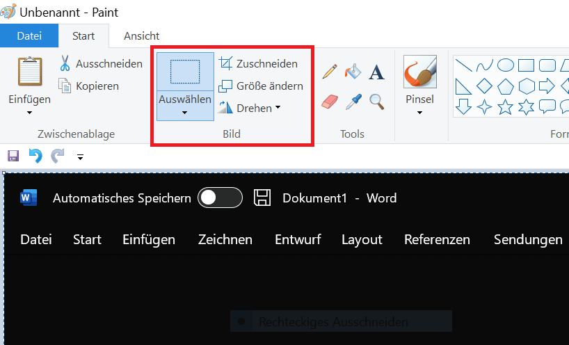 Maak een screenshot, bewerk deze met Paint en sla deze vervolgens op als JPG