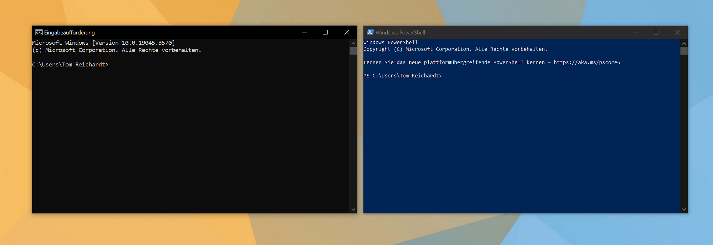 Verschil tussen Windows-opdrachtprompt en PowerShell