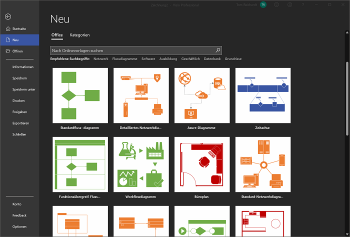 Visio Professional-sjablonen