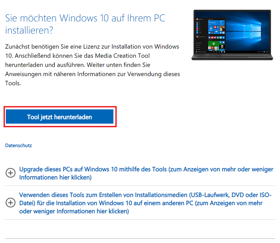 Windows 10 ISO-download