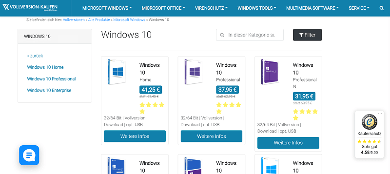 Koop een Windows 10-productcode voor de update