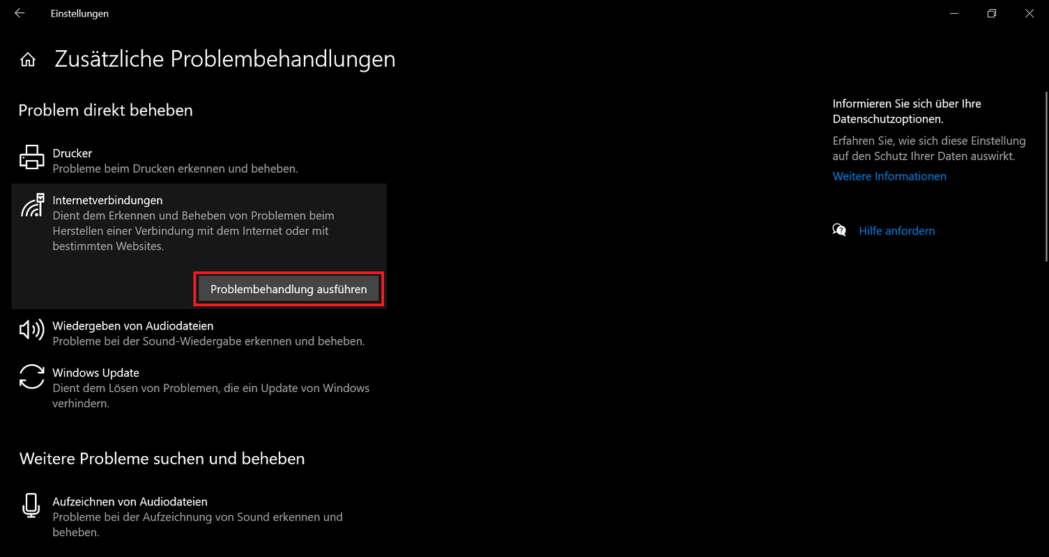 Probleemoplossing Windows 10-reparatie