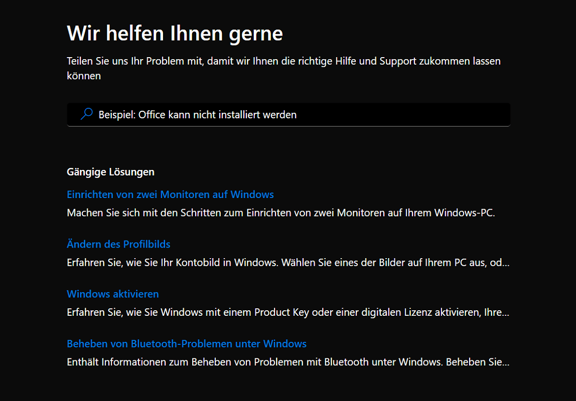 Help-sectie van Windows Defender