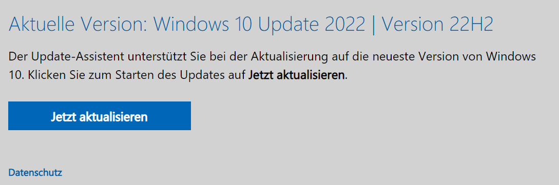 Voer updates uit met behulp van de Windows Media Creation Tool