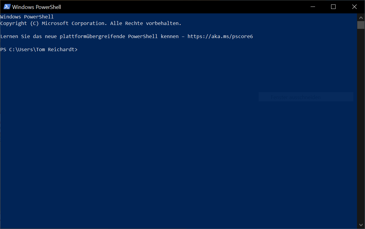 Open Windows PowerShell
