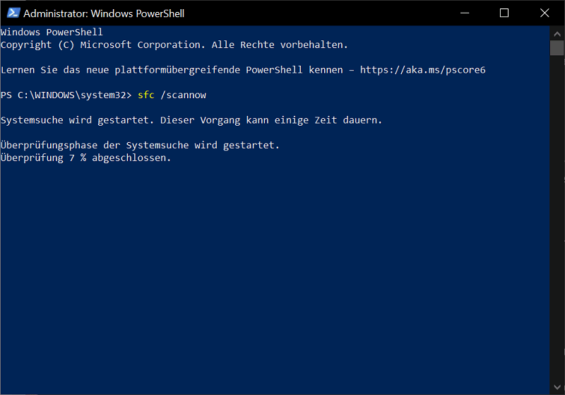 Herstel Windows-sleutelfouten in Windows PowerShell