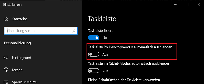 Verberg de Windows-taakbalk automatisch