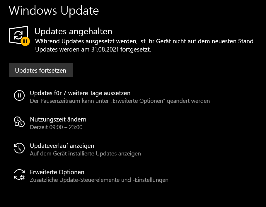 Als een Windows Update gepauzeerd is, activeer je deze met één klik