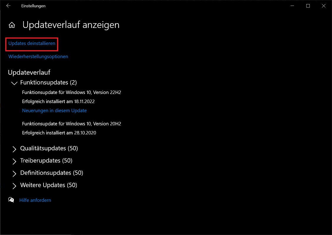 Windows-updates opnieuw instellen