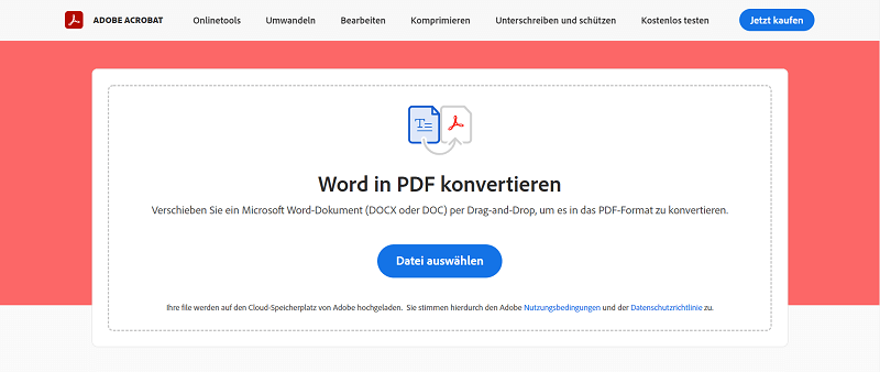 Converteer Word-bestanden online zonder enig programma