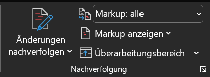 Optiemenu Word-correctiemodus