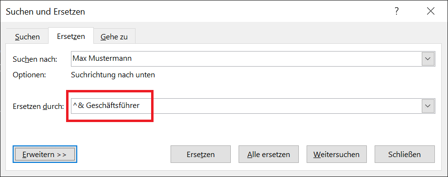 Zoek en vervang in Word door een jokerteken