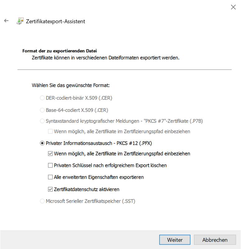 Wizard voor het importeren van certificaten