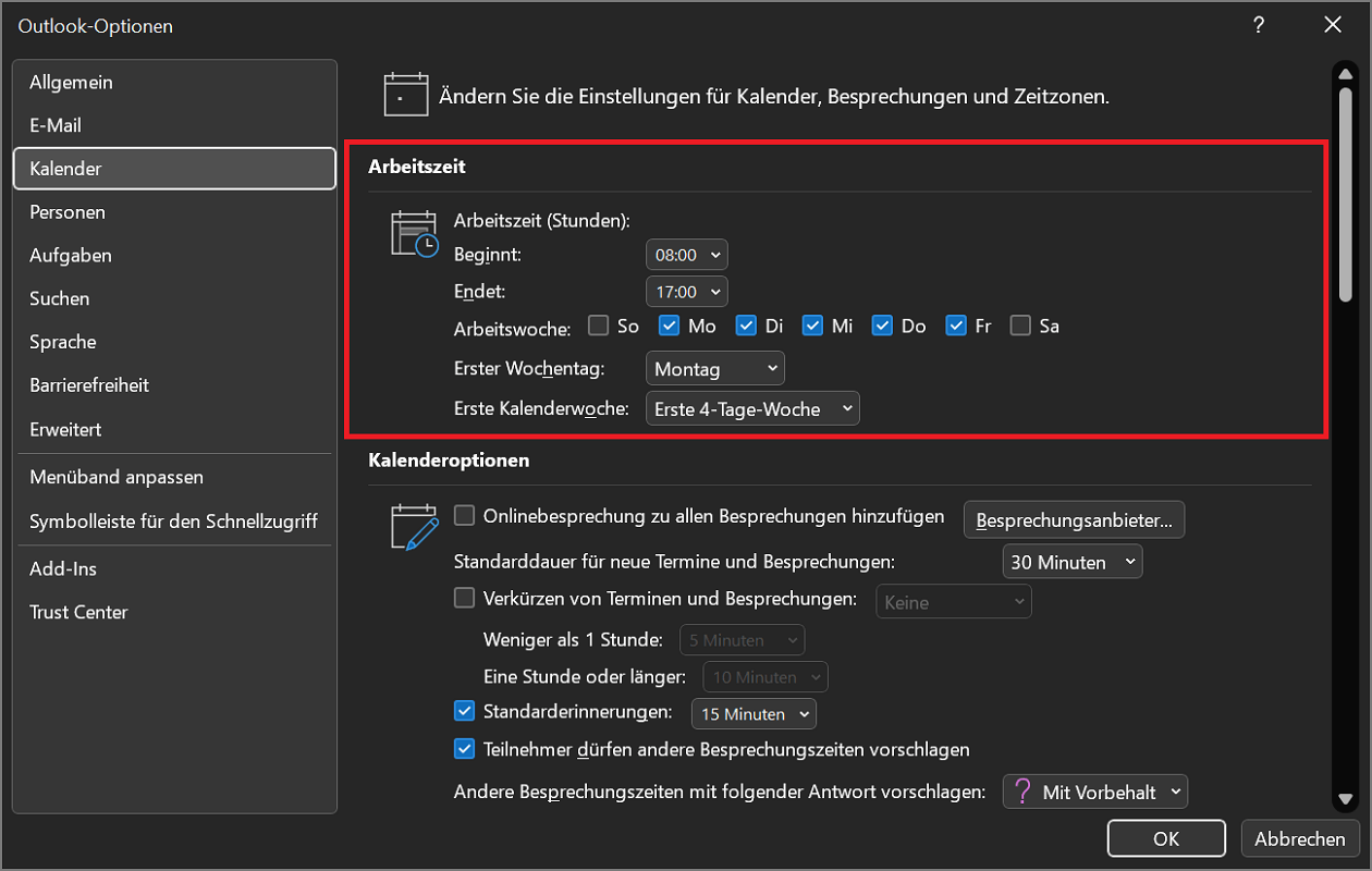 Aanvullende instellingen en aanpassingen en Outlook