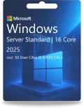 Windows Server 2025 Standard | 16 Core + 50 User CALs + 5 RDS CALs