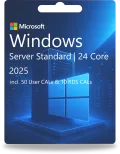 Windows Server 2025 Standard | 24 Core + 50 User CALs + 10 RDS CALs