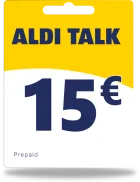 Alditalk-tegoed 15 €