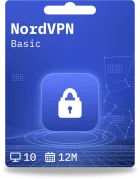 NordVPN Basic | 10 apparaten | 1 jaar