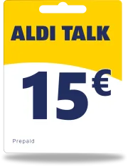 Alditalk-tegoed 15 €