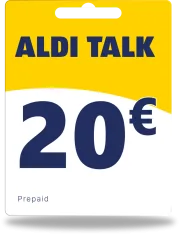 Alditalk-tegoed 20 €