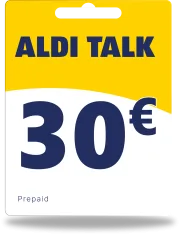 Alditalk-tegoed 30 €