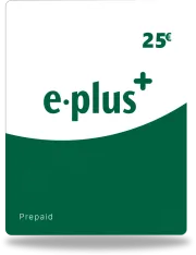 E-Plus-tegoed 25€