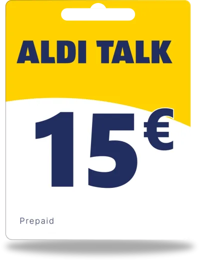 Alditalk-tegoed 15 €