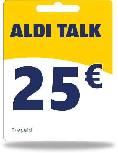 Alditalk-tegoed 25 €