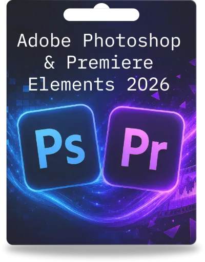 Adobe Photoshop &amp; Premiere Elements 2026 | 1 gebruiker | 3 jaar