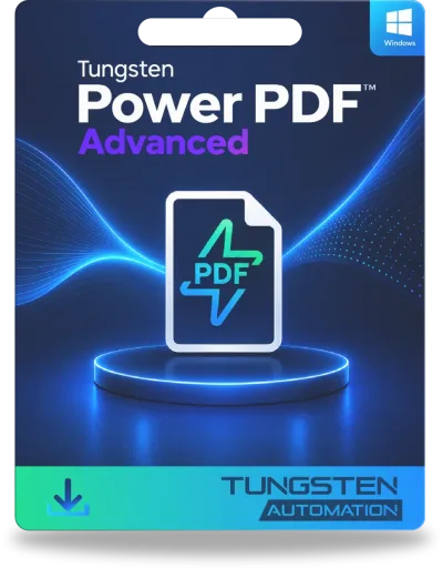 Tungsten Power PDF Advanced 2025.3