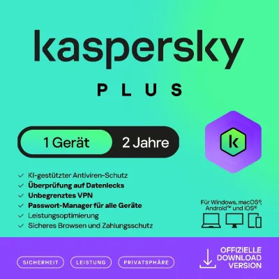 Kaspersky Plus | 1 apparaat | 2 jaar