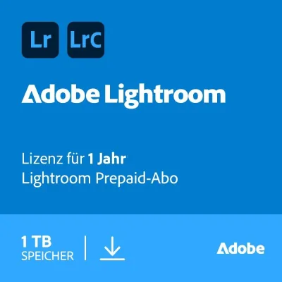 Adobe Lightroom (1 TB) | 1 gebruiker | 1 jaar
