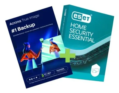 Acronis True Image Essentials + ESET-Testversion | 3 apparaten | 1 jaar