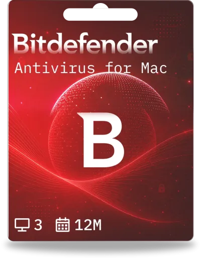 Bitdefender Antivirus voor Mac | 3 apparaten | 1 jaar