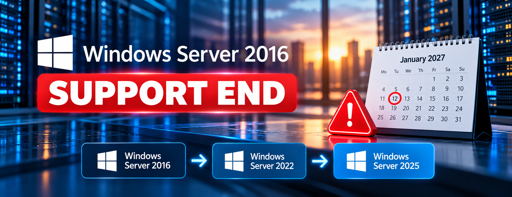 Windows Server 2016 Einde ondersteuning: Wat bedrijven nu moeten weten